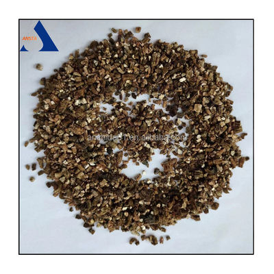 Ελεύθερος αμίαντος Χρυσό χρώμα 3-6mm Επεκτασμένος βερμικουλίτης για γεωργία/οπωροκηπευτική