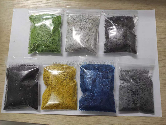 Εταιρική προμήθεια 1-3mm βαμμένες νιφάδες μίκα για επιφάνειες επόξειου 25KG/σακούλα